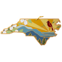 North Carolina Cutting Board with Artwork By Summer Stokes