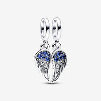 Pandora Sparkling Splittable Angel Wings Dangle Charm