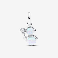 Pandora Opalescent Snowman Dangle Charm