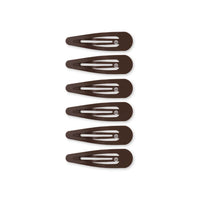 Teleties Brown  Snap Clip (6 count)