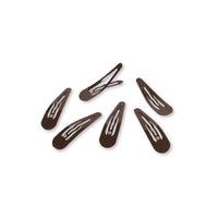 Teleties Brown  Snap Clip (6 count)