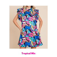 Ruffle Sleeve Dress all sales final, as is.