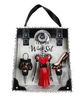 Red Leopard Wine Fashion Set