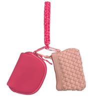 LuLuLemon Dupe WOVEN Dual Pouch Wristlet