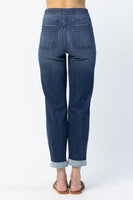 HW Pull On Double Cuff Joggers - Dark Wash
