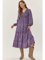 Delilah Long Sleeve Midi Dress
