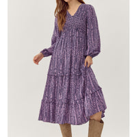 Delilah Long Sleeve Midi Dress