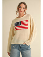 American Flag Knit Top
