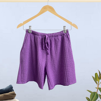 Casual Knit Shorts with Pockets
