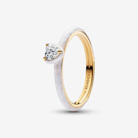 Pandora White Chakra Heart Ring