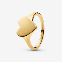 Pandora Engravable Heart Ring - Gold