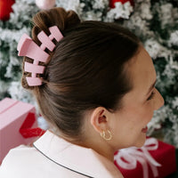 Teleties Merry Pinkmas Classic Hair Clip
