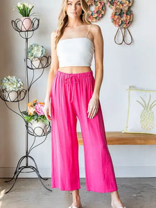Drawstring Linen Pants