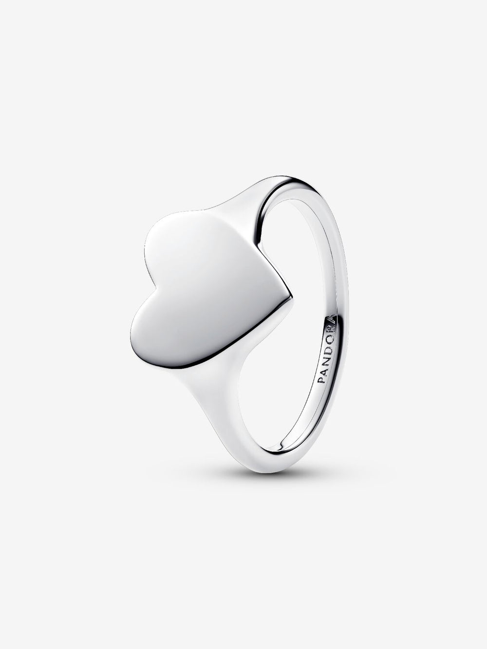 Pandora Engravable Heart Ring - Silver