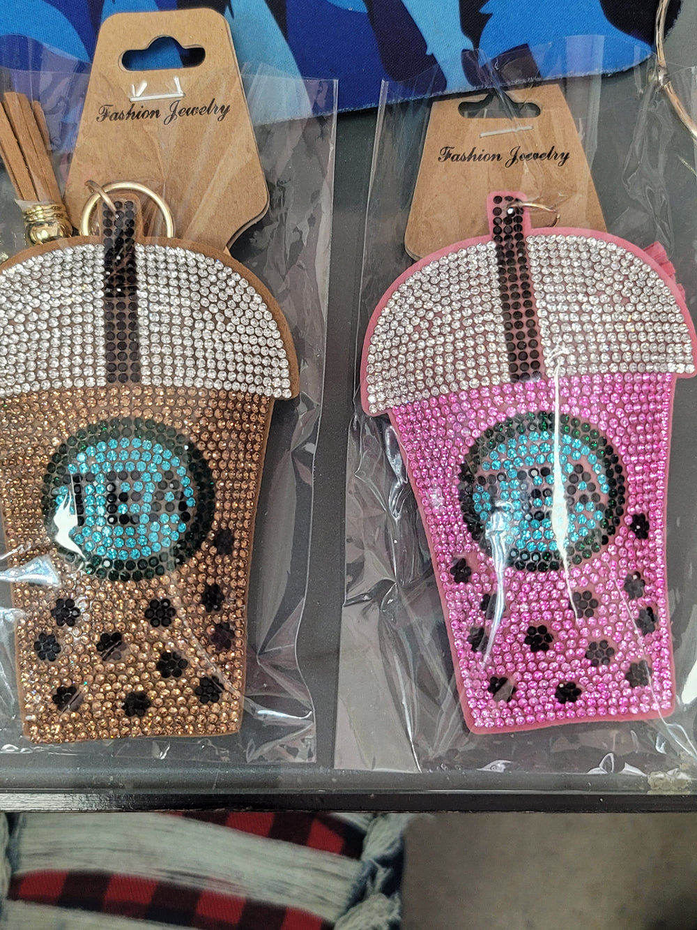 Bubble Tea Crystal Keychains