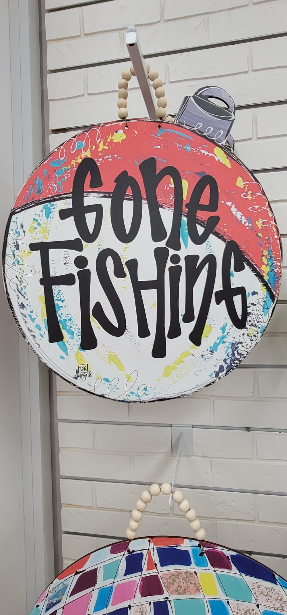 Bobber Gone Fishing Door Hanger