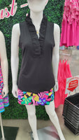 Evelyn Ruffle Sleeveless Top

