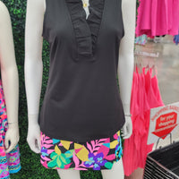 Evelyn Ruffle Sleeveless Top