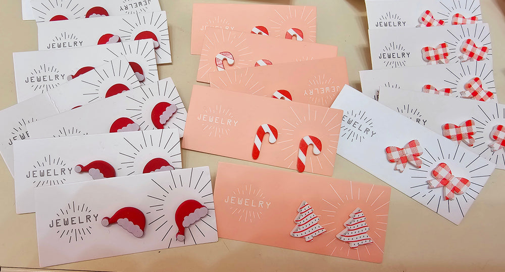 Christmas Clay Stud Earring