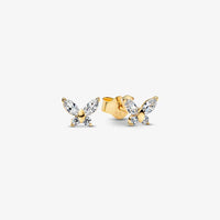 Pandora Butterfly Stud Earrings - Gold