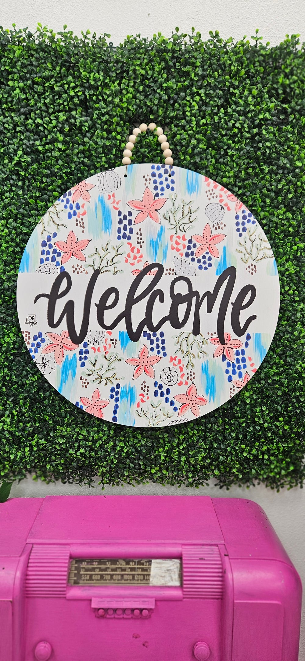 Coastal Welcome Door Hanger