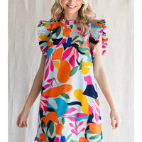 Ruffle Sleeve Dress all sales final, as is.