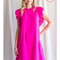 Ruffle Sleeve Dress all sales final, as is.