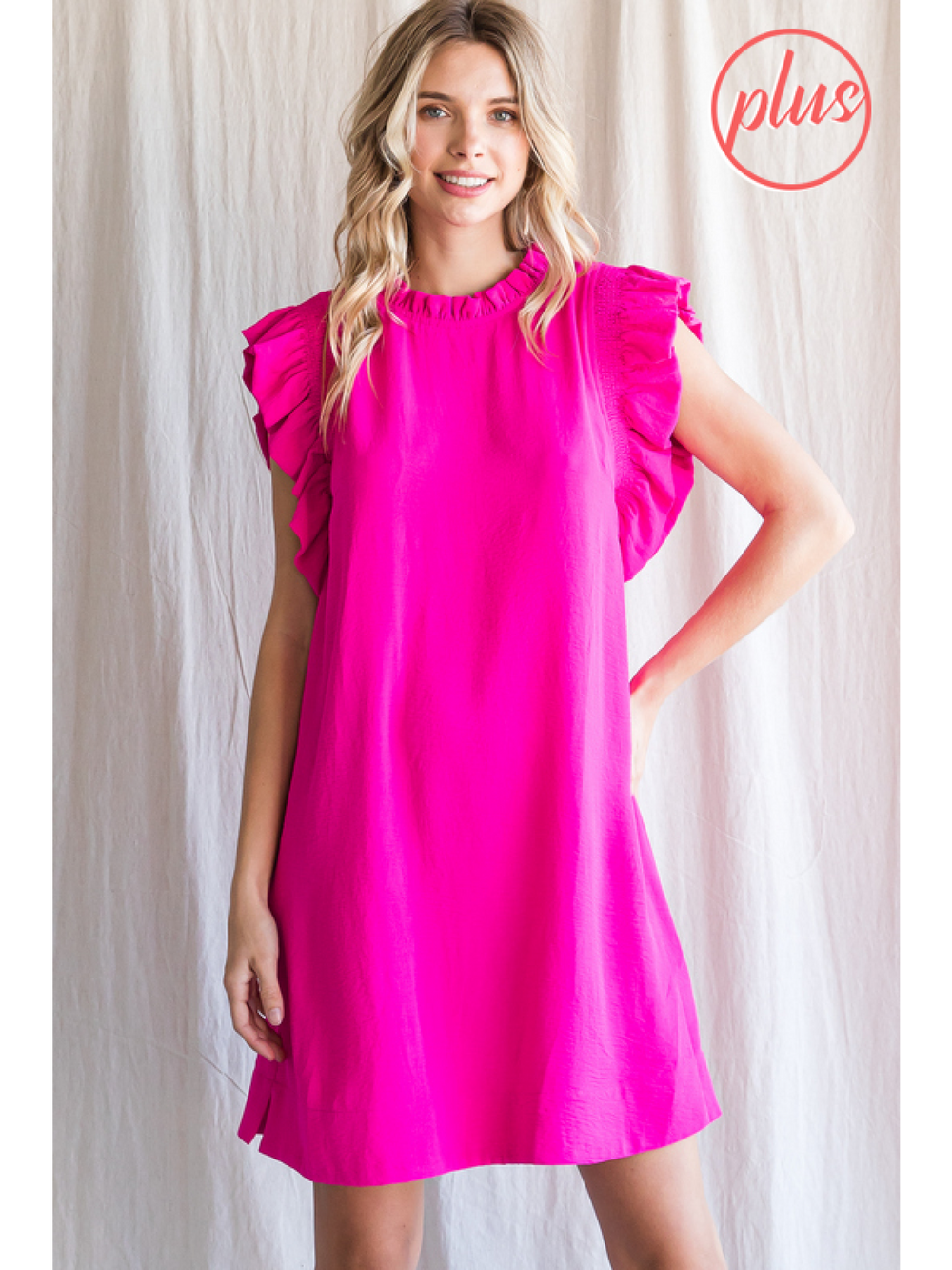 Ruffle Sleeve Dress all sales final, as is.