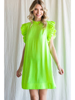 Ruffle Sleeve Dress all sales final, as is.
