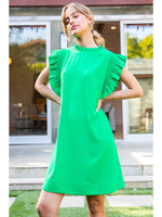 Ruffle Sleeve Dress all sales final, as is.
