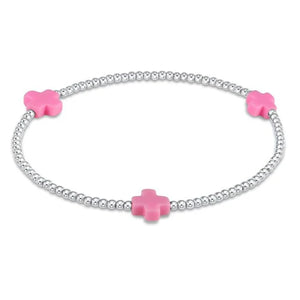 Enewton Signature Cross Sterling Pattern 2mm Bead Bracelet