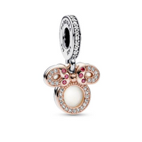 Pandora Disney Minnie Mouse Silhouette Double Dangle Charm