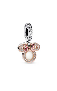 Pandora Disney Minnie Mouse Silhouette Double Dangle Charm
