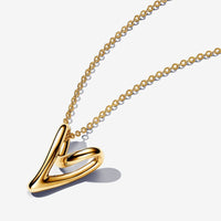 Pandora Organically Shaped Heart Pendant Necklace
