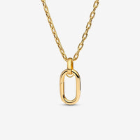 Pandora Openable Large Link Pendant Necklace - Gold