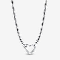 Pandora Heart Closure Snake Chain Necklace