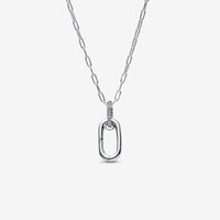 Pandora Openable Link Pendant Necklace - Silver