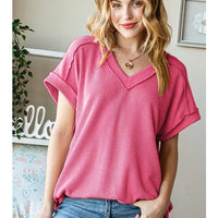 Urban Ribbed Short Sleeve Top