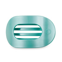 Teleties Totally Turquoise Flat Round Hair Clip
