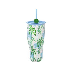 Lilly Pulitzer 36 oz Stainless Steel Tumbler with Straw, Swayin in the Breeze