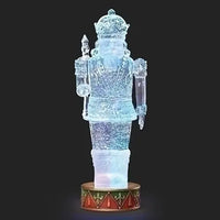 12.5" Lighted Swirl Nutcracker with Drum Base