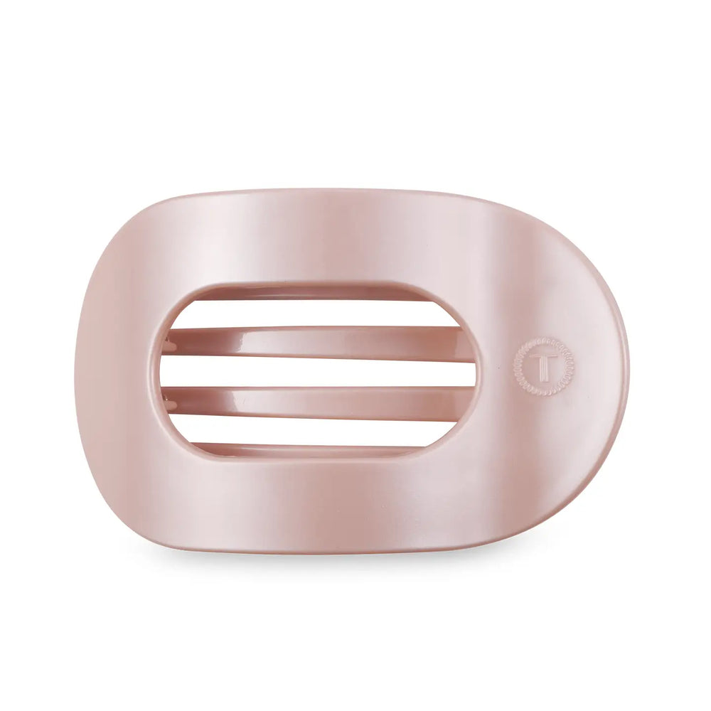Teleties Pearly Pink Flat Round Hair Clip