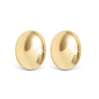 Gold Vivian Polished Stud Earrings