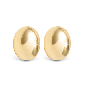 Gold Vivian Polished Stud Earrings