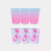 Lilly Pulitzer Beachside Haven Pool Cups
