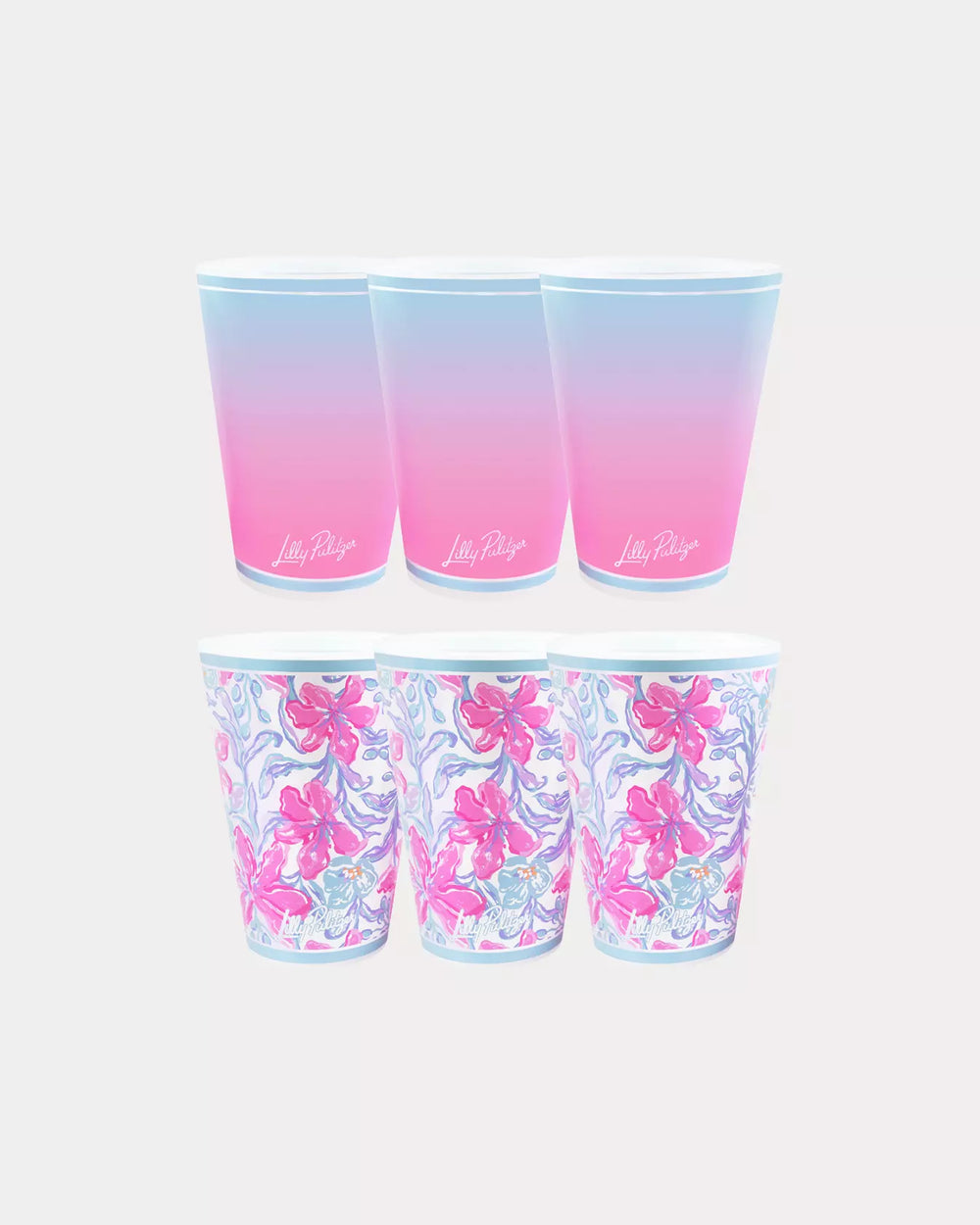 Lilly Pulitzer Beachside Haven Pool Cups