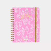 Lilly Pulitzer Rousseau Pink Cute as Shell Large 17 Month Agenda