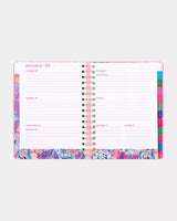 Lilly Pulitzer Rousseau Pink Cute as Shell Large 17 Month Agenda
