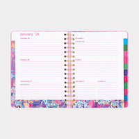 Lilly Pulitzer Rousseau Pink Cute as Shell Large 17 Month Agenda