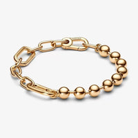 Pandora ME Metal Bead & Link Chain Bracelet - Shine